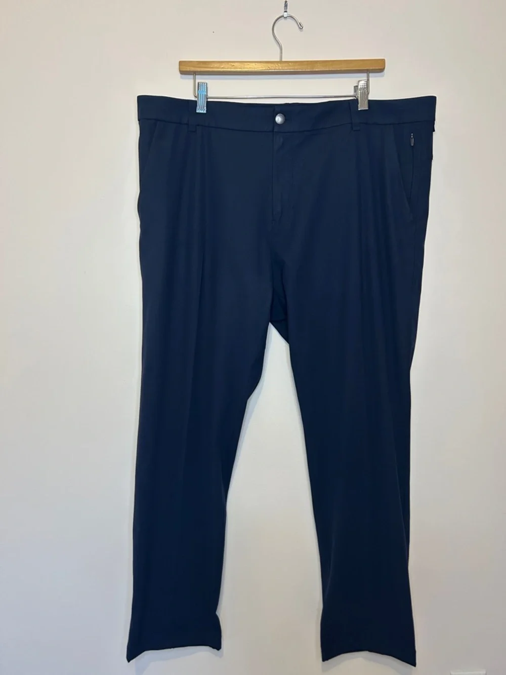 Lululemon ABC Classic-Fit Trouser Men’s 40 Navy Warpstreme Stretch Dress Pants - Picture 2 of 8
